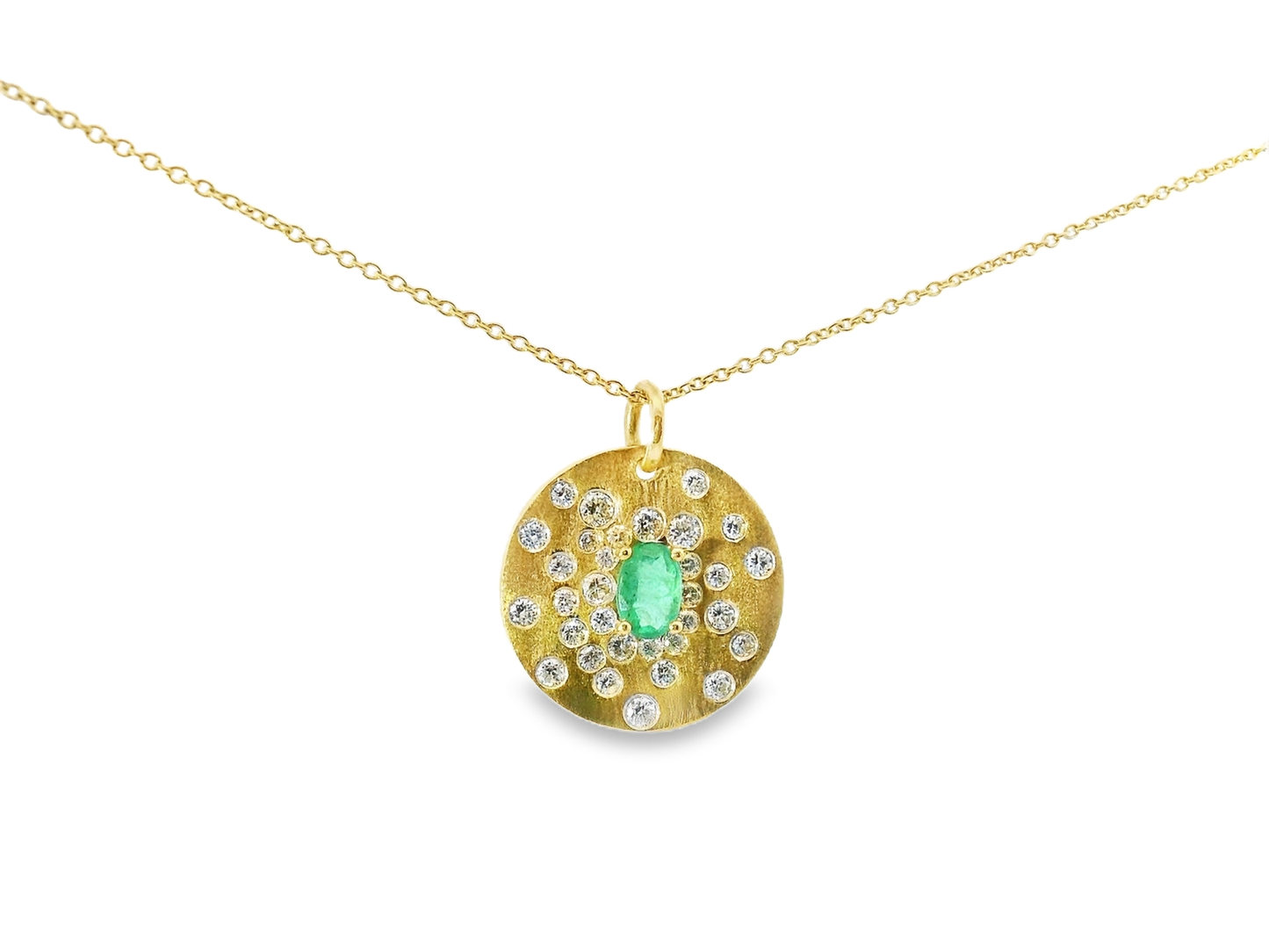 0.67ct diamond pendant in 14k yellow gold – Niara