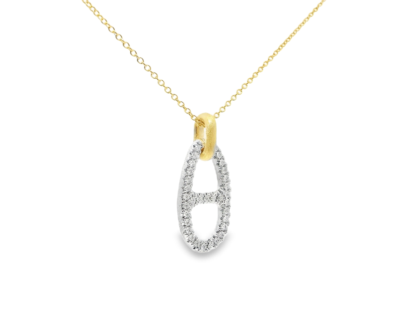 0.23ct diamond pendant in 14k yellow gold – Niara