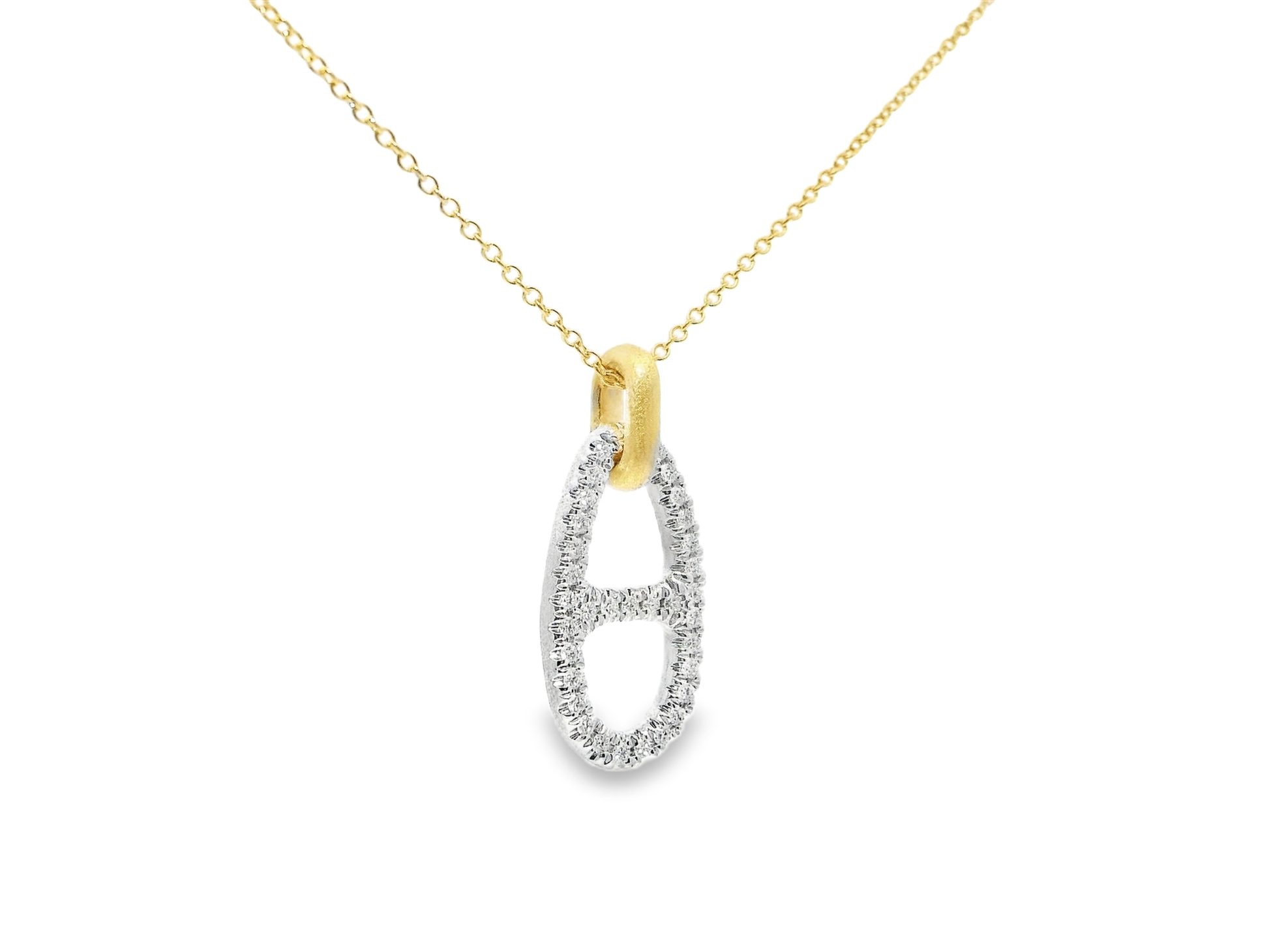 0.23ct diamond pendant in 14k yellow gold – Niara