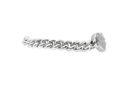 0.87CT Diamond Bracelet 18k White Gold