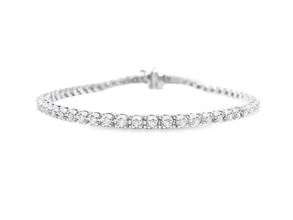 2.36CT Diamond Tennis Bracelet 14k White Gold