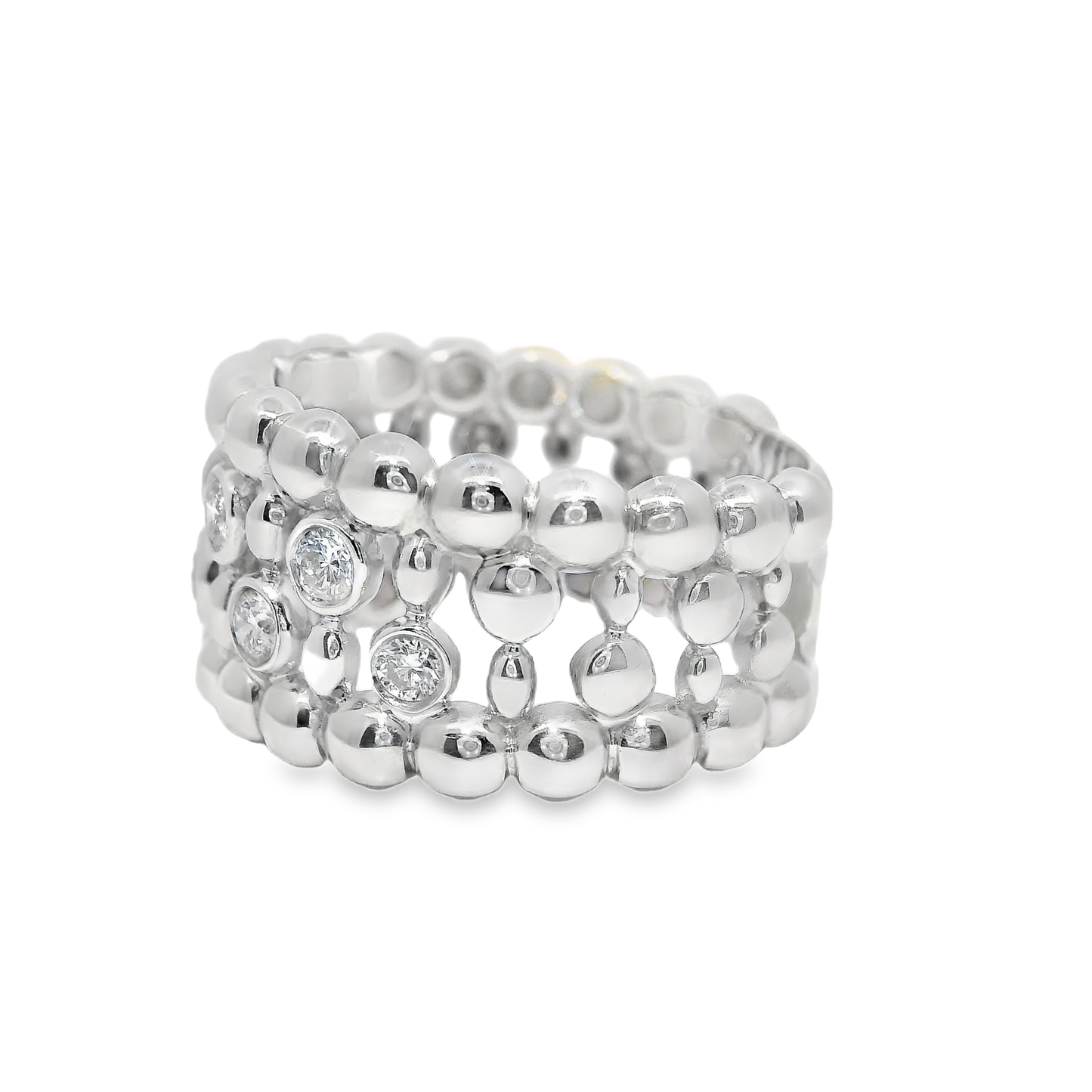 0.42CT Diamond Ring 18k white Gold