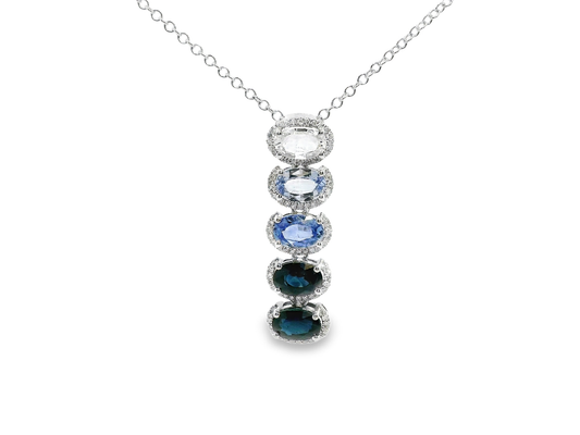 0.16ct diamond pendant in 14k white gold – Niara