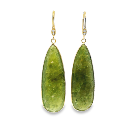 Serpentine Hoop Earring 14k Yellow Gold