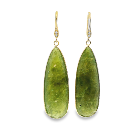 Serpentine Hoop Earring 14k Yellow Gold