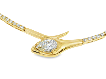 2.69CT Diamond 1.14CT Clear Lab Certified Stone 14k Yellow Gold