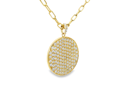 2.65ct diamond pendant in 14k yellow gold – Niara