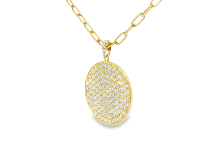 2.65ct diamond pendant in 14k yellow gold – Niara