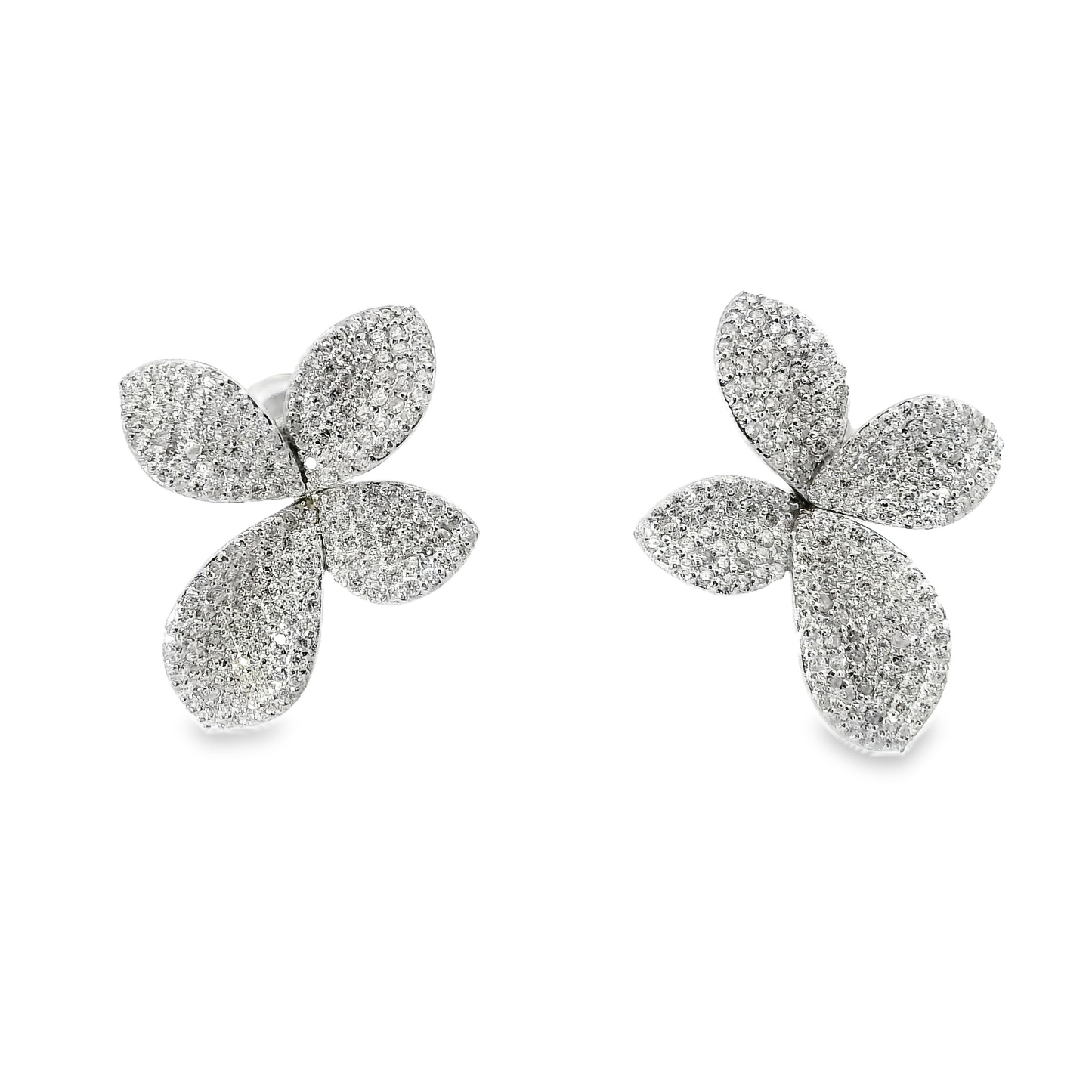 2.98Ct Diamond Earring 14k White Gold