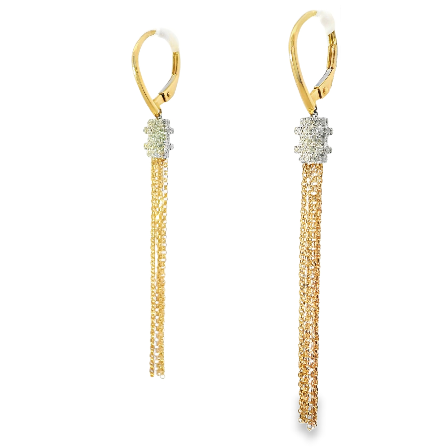 0.43CT Diamond 14k White Gold Earring