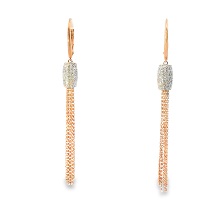 0.87CT Diamond 14k Gold Earring