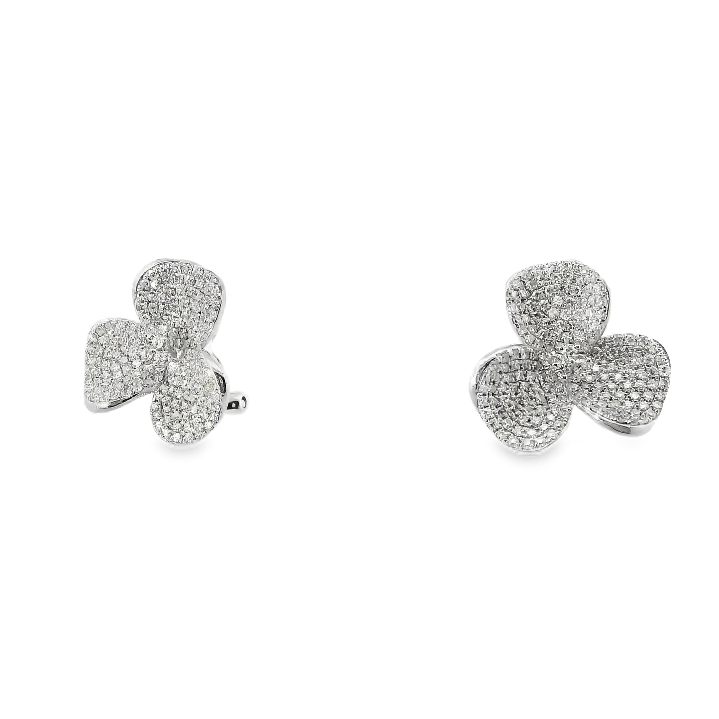 1.01CT Diamond 14k Yellow Gold Earring