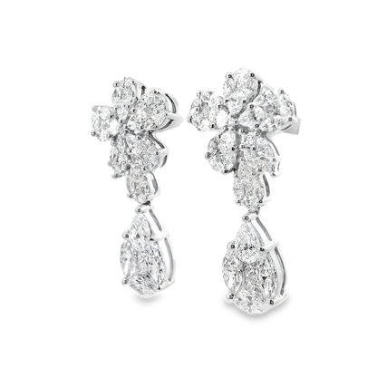 3.99CT Diamond 14k Yellow Gold Earring
