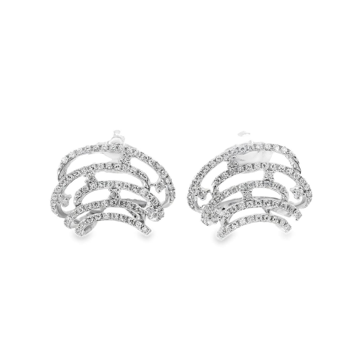 0.41CT Diamond 14k White Gold Earring