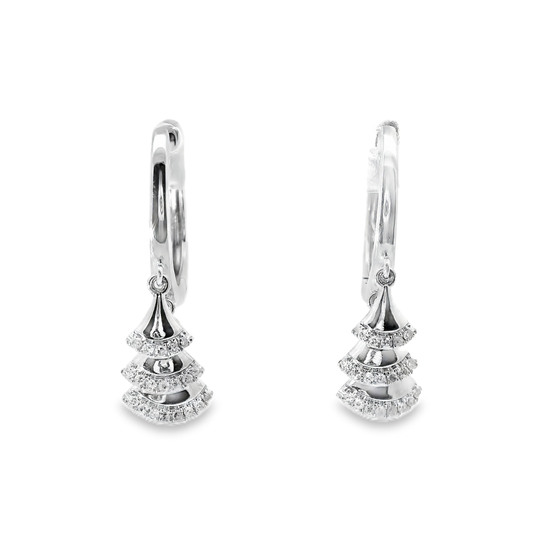 0.13CT Diamond 14k Yellow Gold Earring