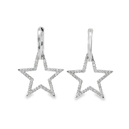 0.31CT Diamond 18k White Gold Earring