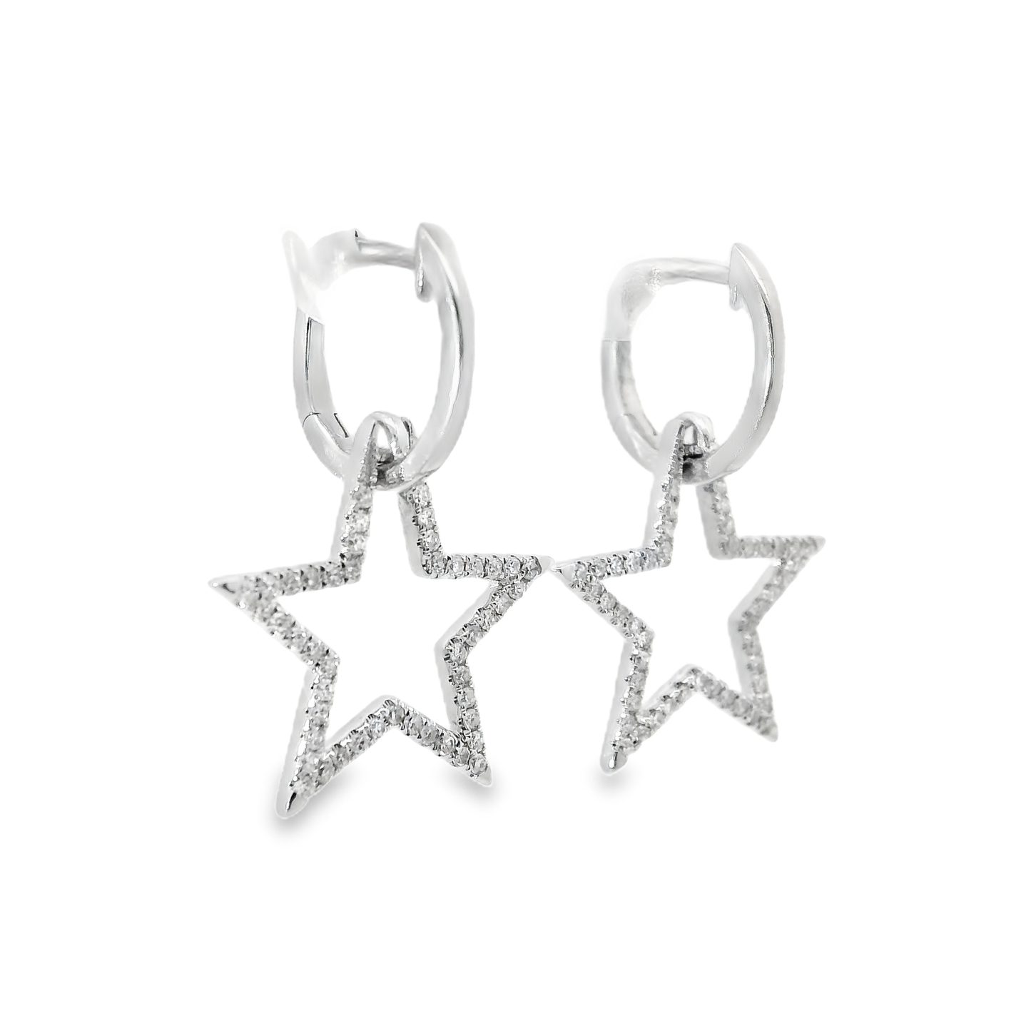 0.31CT Diamond 18k White Gold Earring