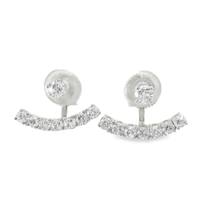 1.38CT Diamond 14k Yellow Gold Earring