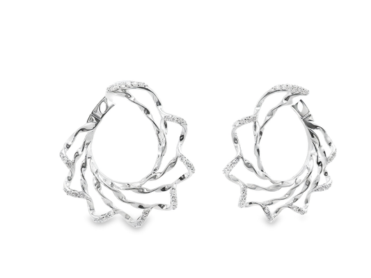 0.51CT Diamond Earring 14k White Gold