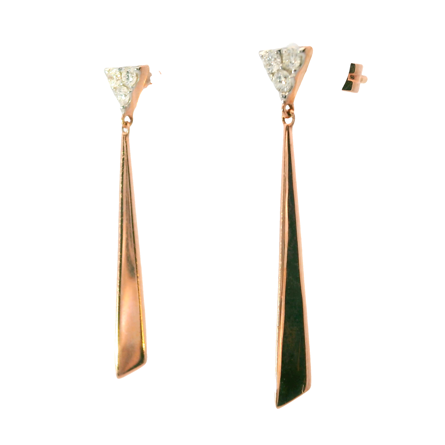 0.16CT Diamond Earring 14k Gold