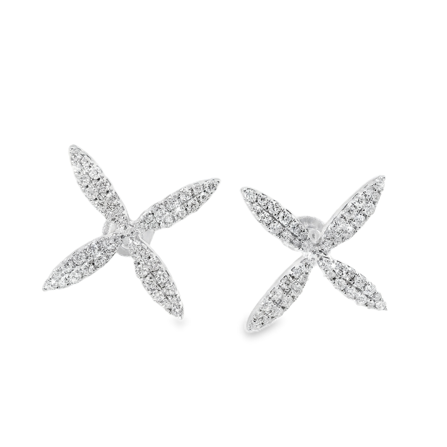 0.55CT Diamond 14k White Gold Earring