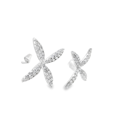 0.55CT Diamond 14k White Gold Earring