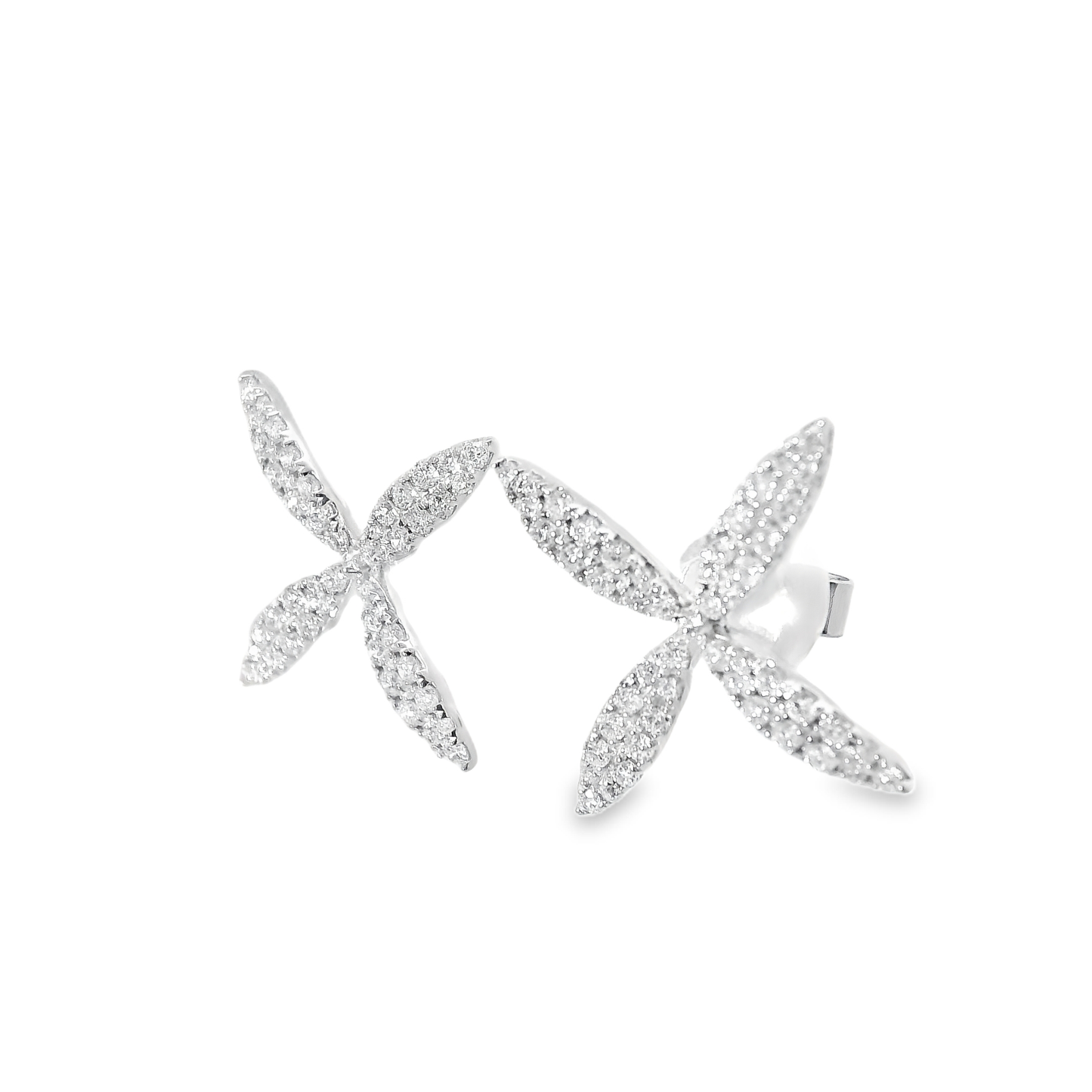 0.55CT Diamond 14k White Gold Earring