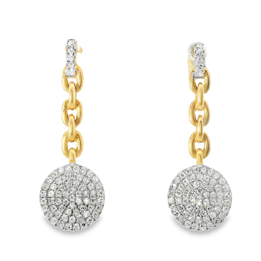0.44CT Diamond   14k Rose Gold Earring