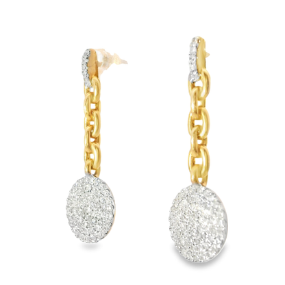 0.44CT Diamond   14k Rose Gold Earring