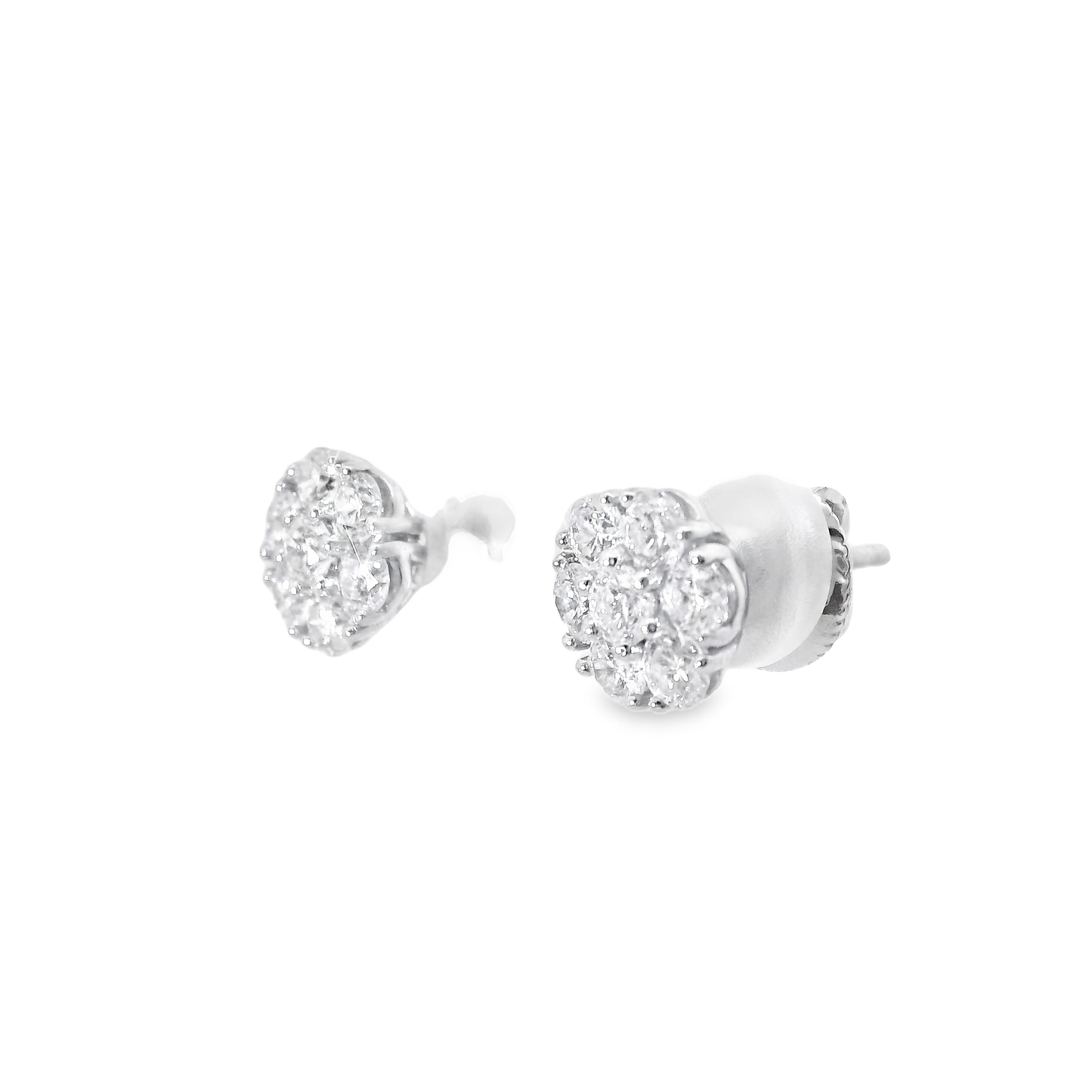1.75CT Diamond Earrings 14k White Gold