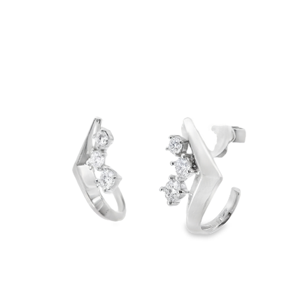 0.37CT Diamond  14k  Gold Earring