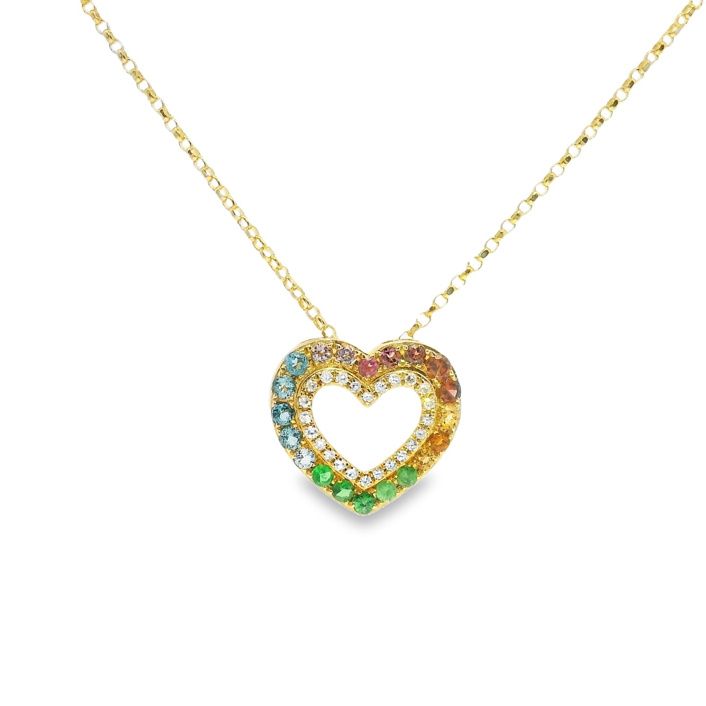 0.11ct diamond pendant in 14k yellow gold – Niara
