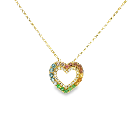0.11ct diamond pendant in 14k yellow gold – Niara