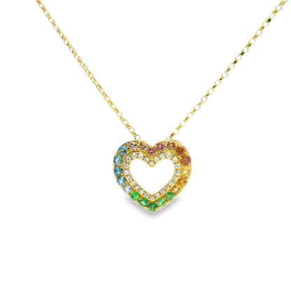 0.11ct diamond pendant in 14k yellow gold – Niara