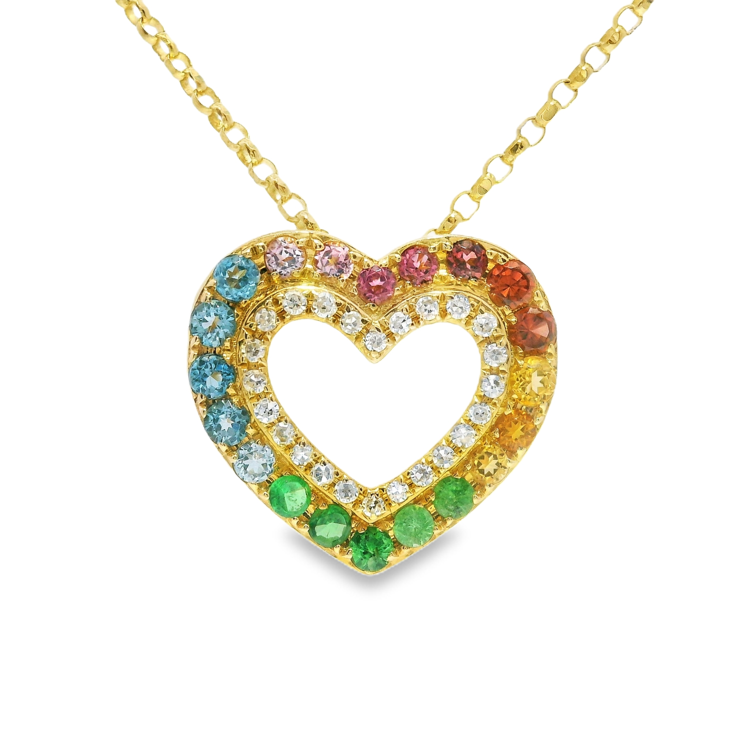 0.11ct diamond pendant in 14k yellow gold – Niara