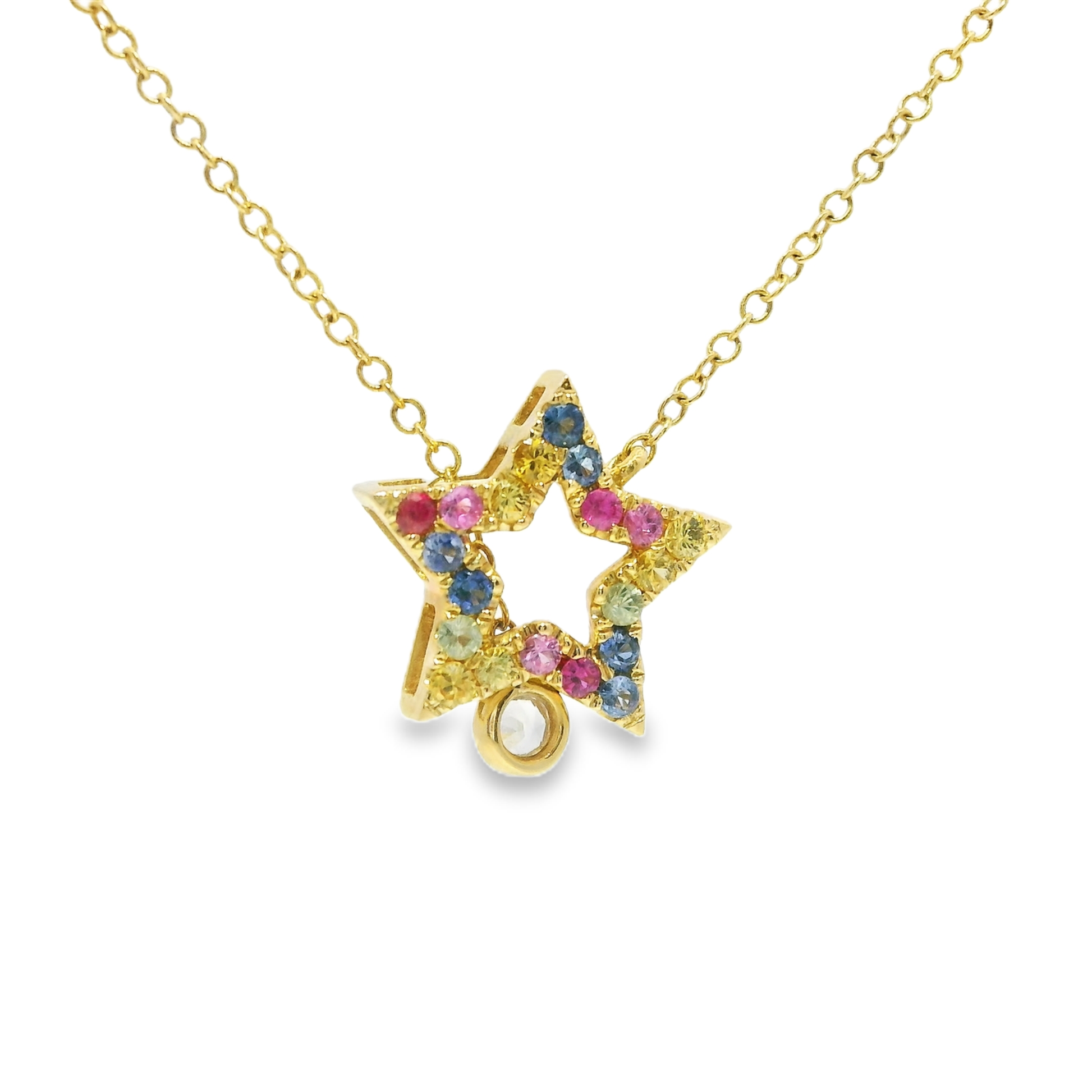 0.55ct sapphire pendant in 14k yellow gold – Niara