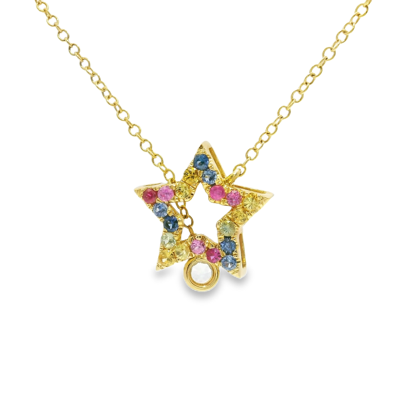 0.55ct sapphire pendant in 14k yellow gold – Niara