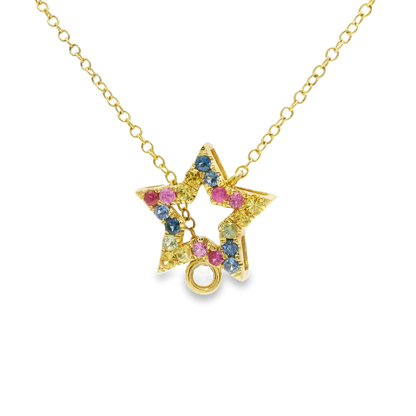 0.55ct sapphire pendant in 14k yellow gold – Niara