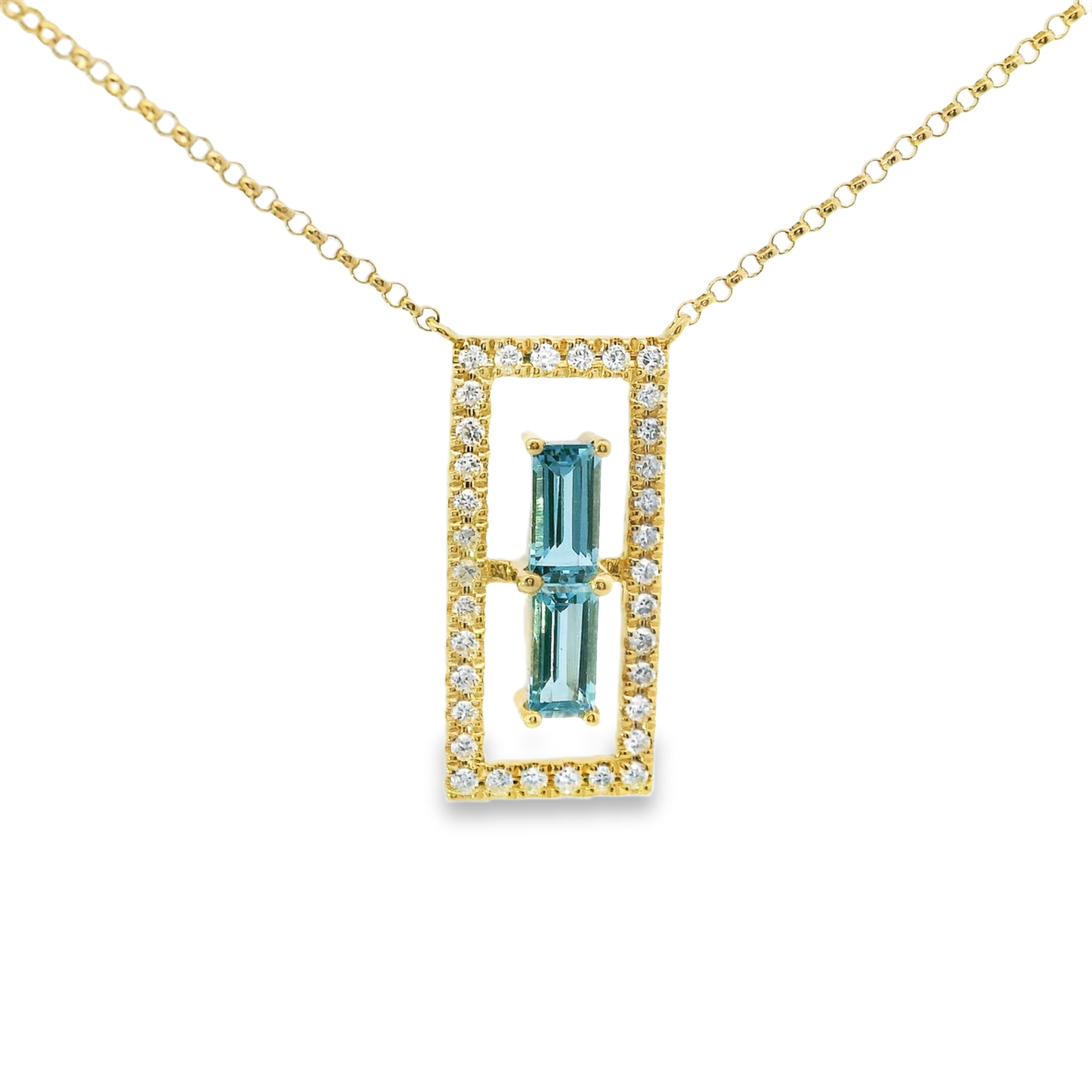0.23ct diamond pendant in 14k gold – Niara