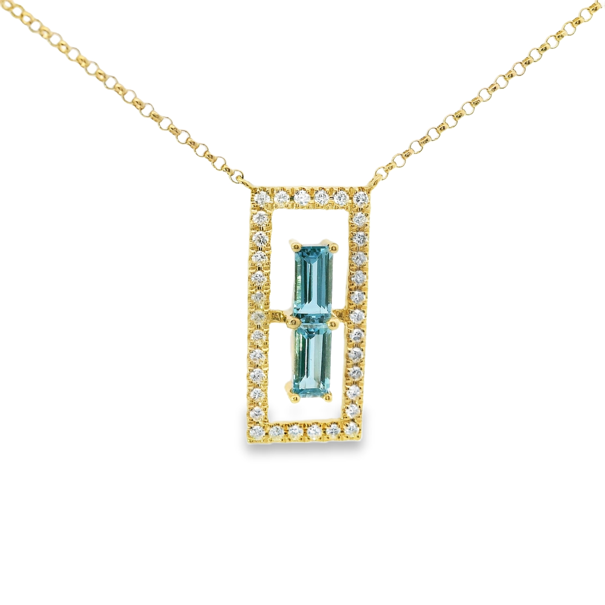 0.23ct diamond pendant in 14k gold – Niara