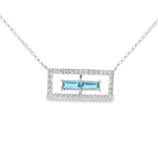 0.23ct diamond pendant earring in 14k white gold – Niara