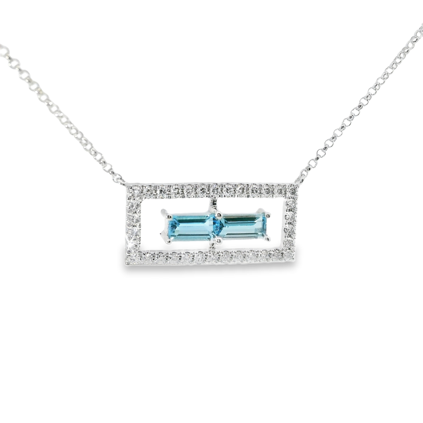 0.23ct diamond pendant earring in 14k white gold – Niara