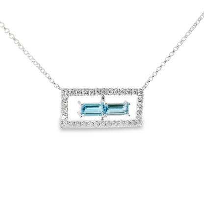 0.23ct diamond pendant earring in 14k white gold – Niara
