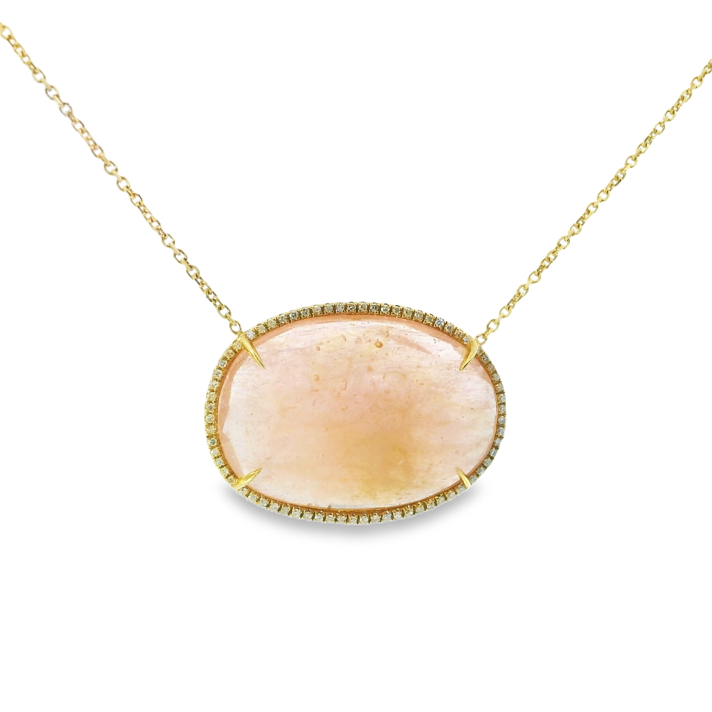 0.30ct diamond pendant in 14k yellow gold – Niara