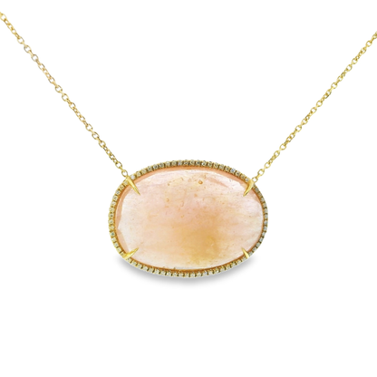 0.30ct diamond pendant in 14k yellow gold – Niara