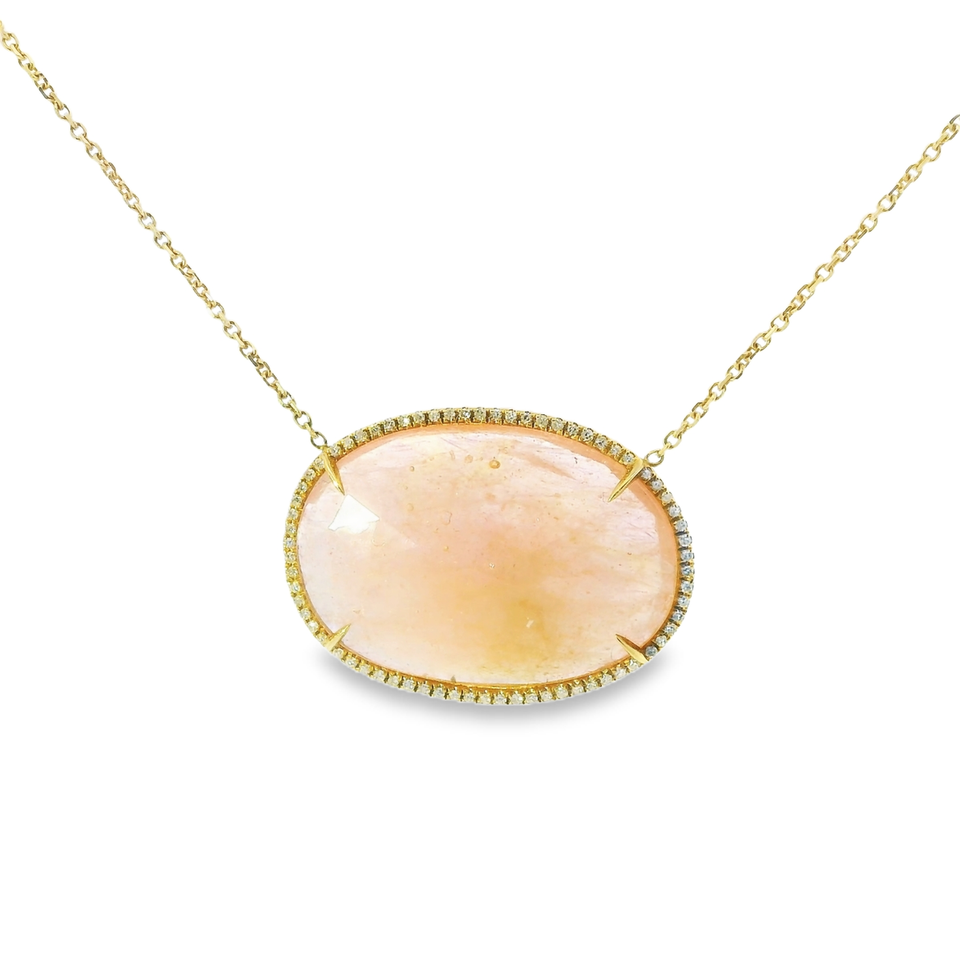 0.30ct diamond pendant in 14k yellow gold – Niara