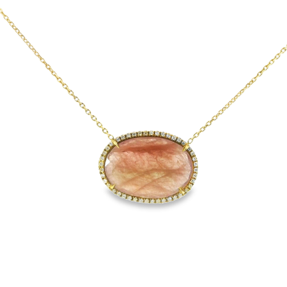 0.22ct diamond pendant in 14k yellow gold – Niara