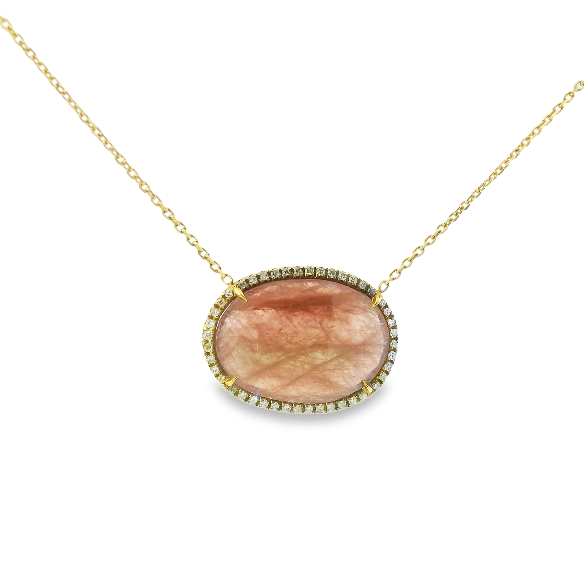 0.22ct diamond pendant in 14k yellow gold – Niara