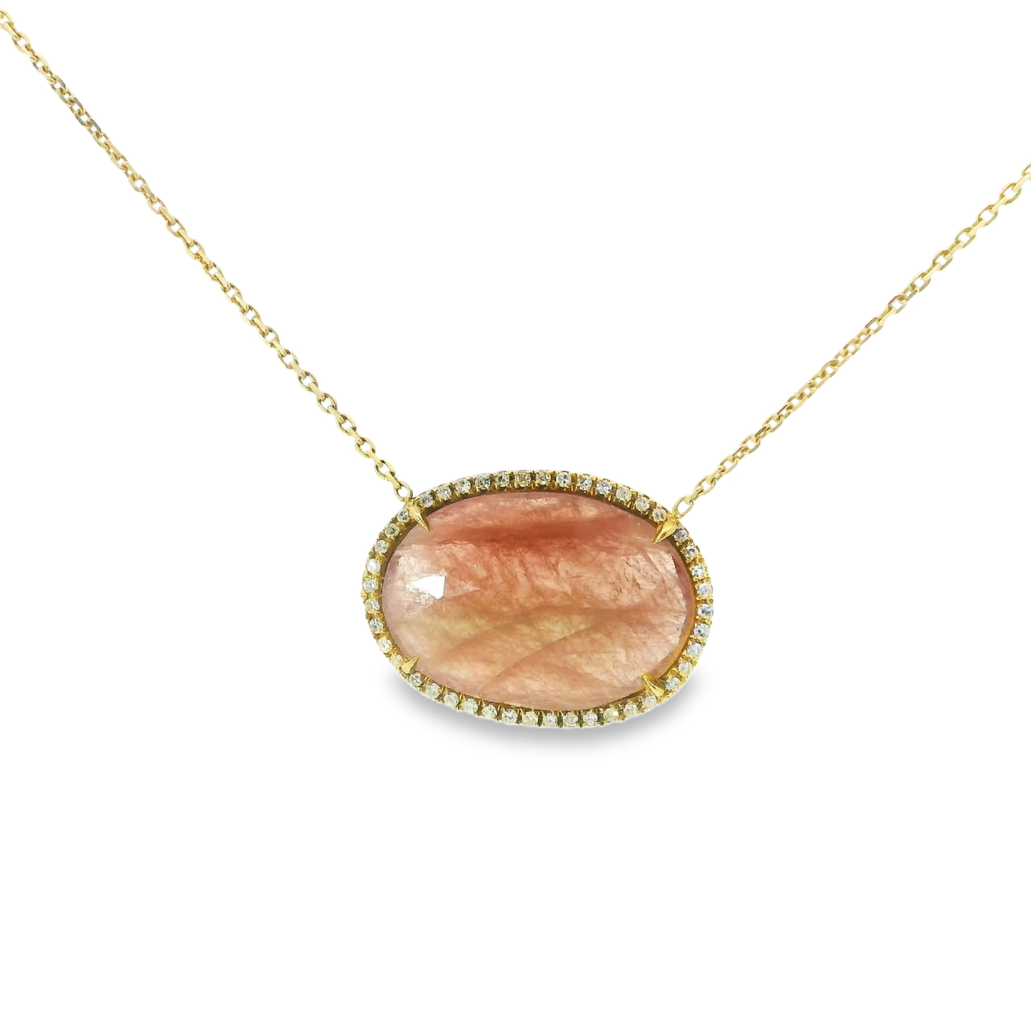 0.22ct diamond pendant in 14k yellow gold – Niara