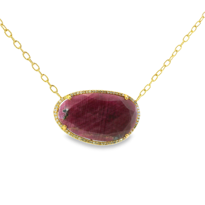 0.30ct diamond pendant in 14k yellow gold – Niara